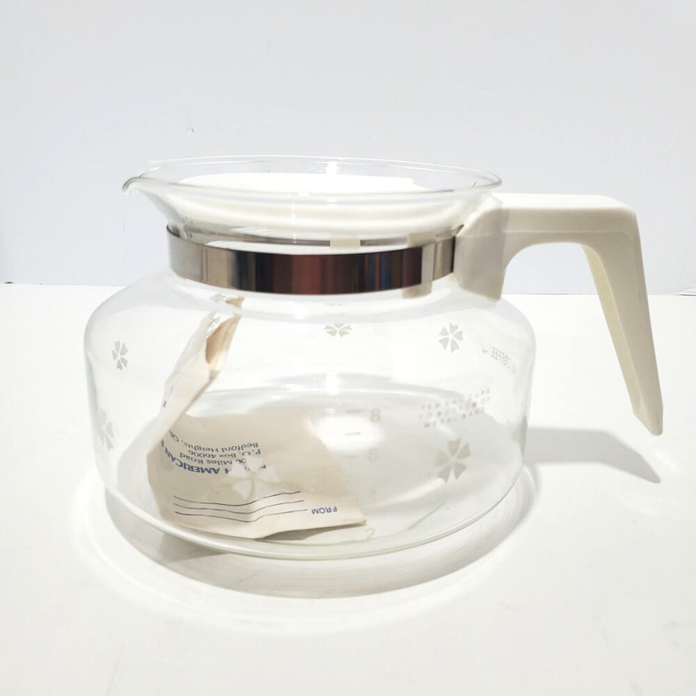 Vtg Mr. Coffee Glass 8 Cup Decanter D-7C Replacement Pot NOS 1975 NO BOX